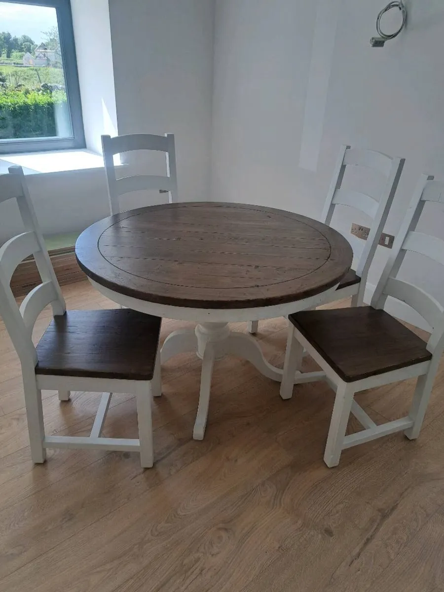 Dining Table with 4 Chairs with Matching Sideboard - Image 2