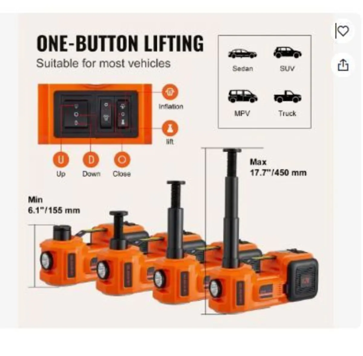 Electric Hydraulic Car Floor Jack 5 Ton - Image 4