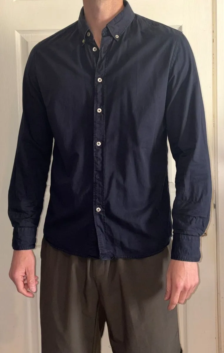Navy cotton Shirt Size M - Image 1