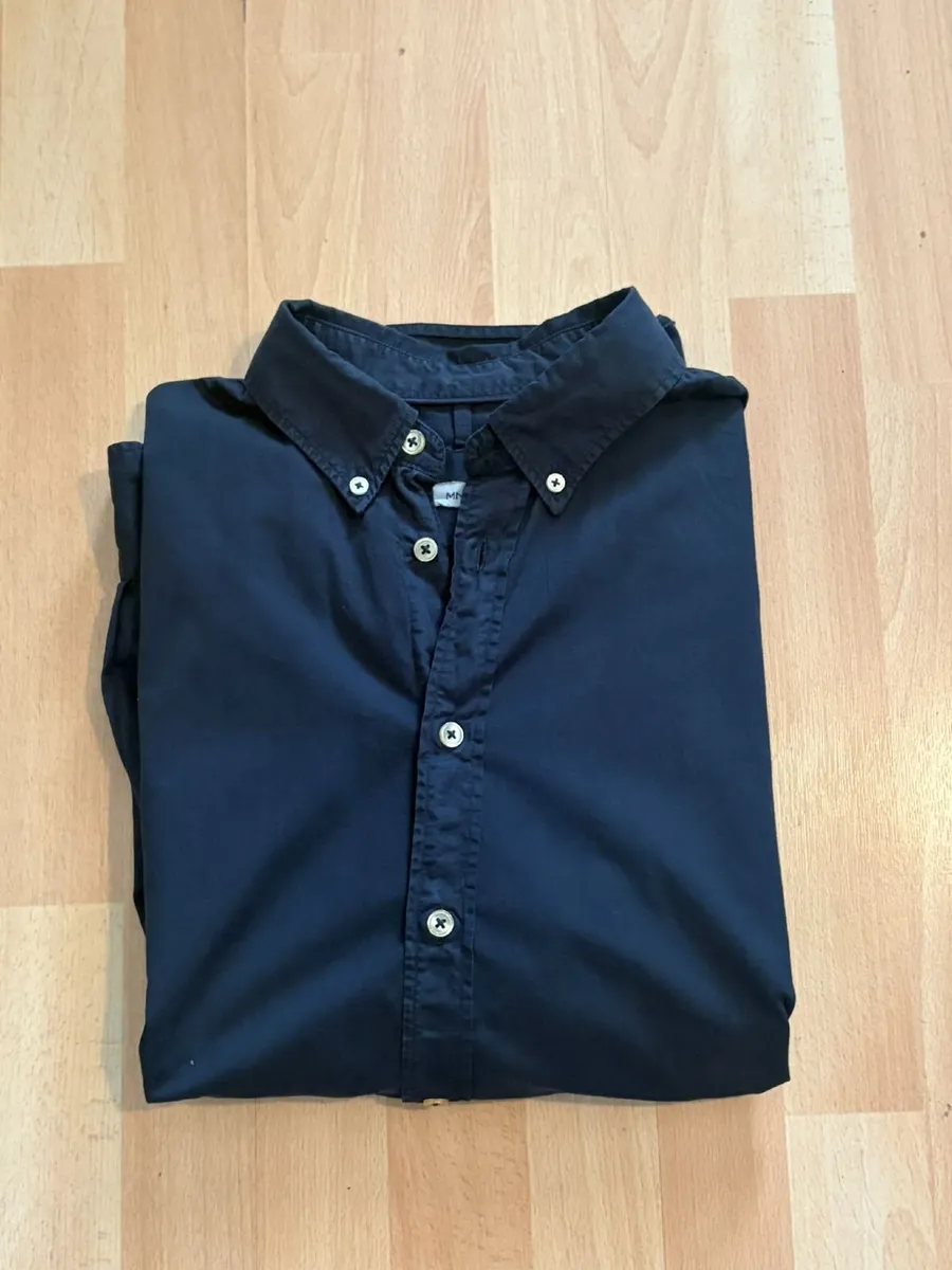 Navy cotton Shirt Size M - Image 2