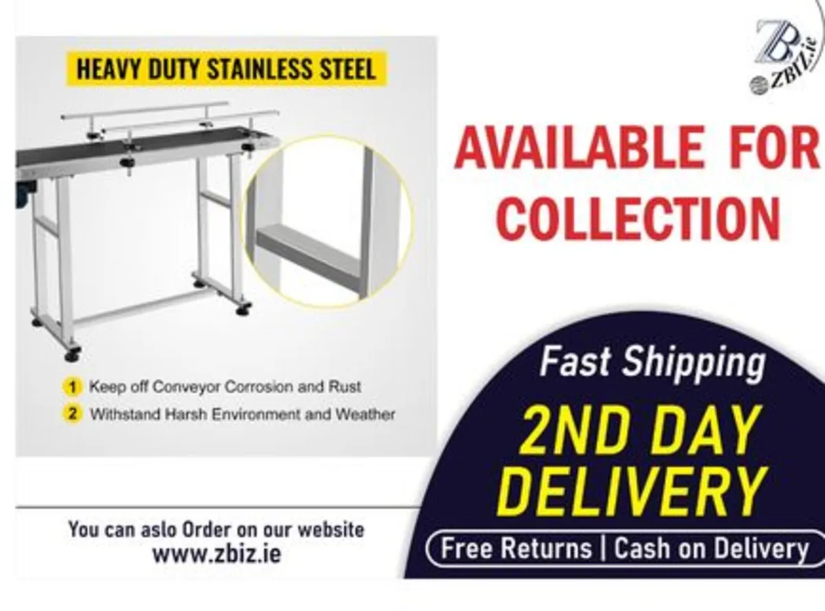 Electric Conveyor 1500MM x198MM PVC Belt Machine - Image 1