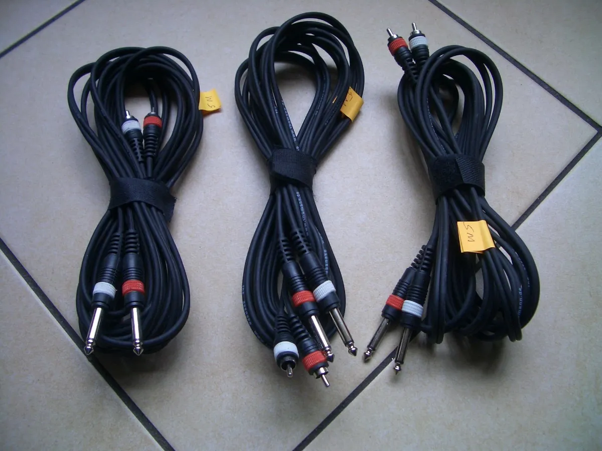 6 Audio Cable Leads - Image 2