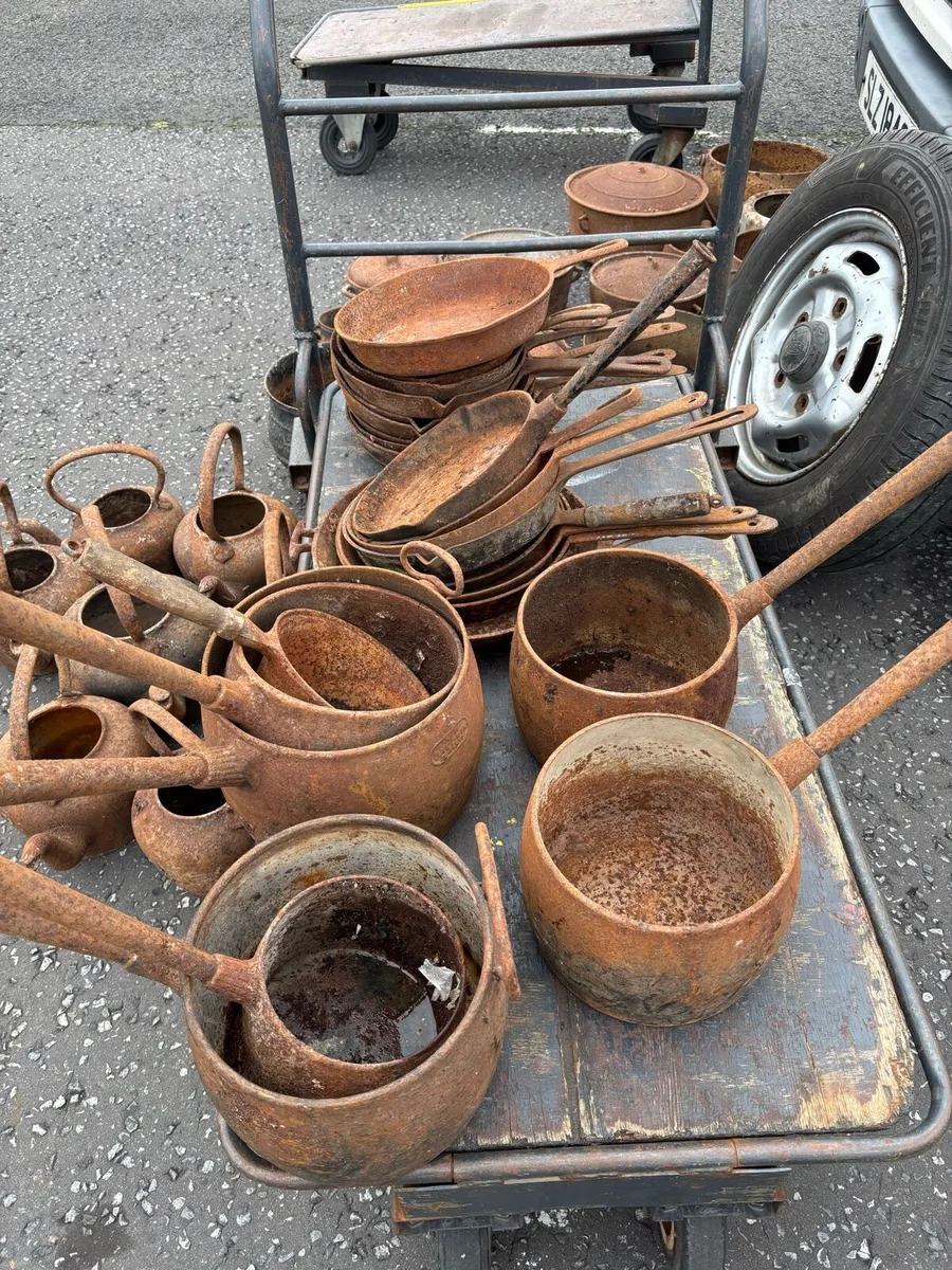 Butane pots pans and weights - Image 1