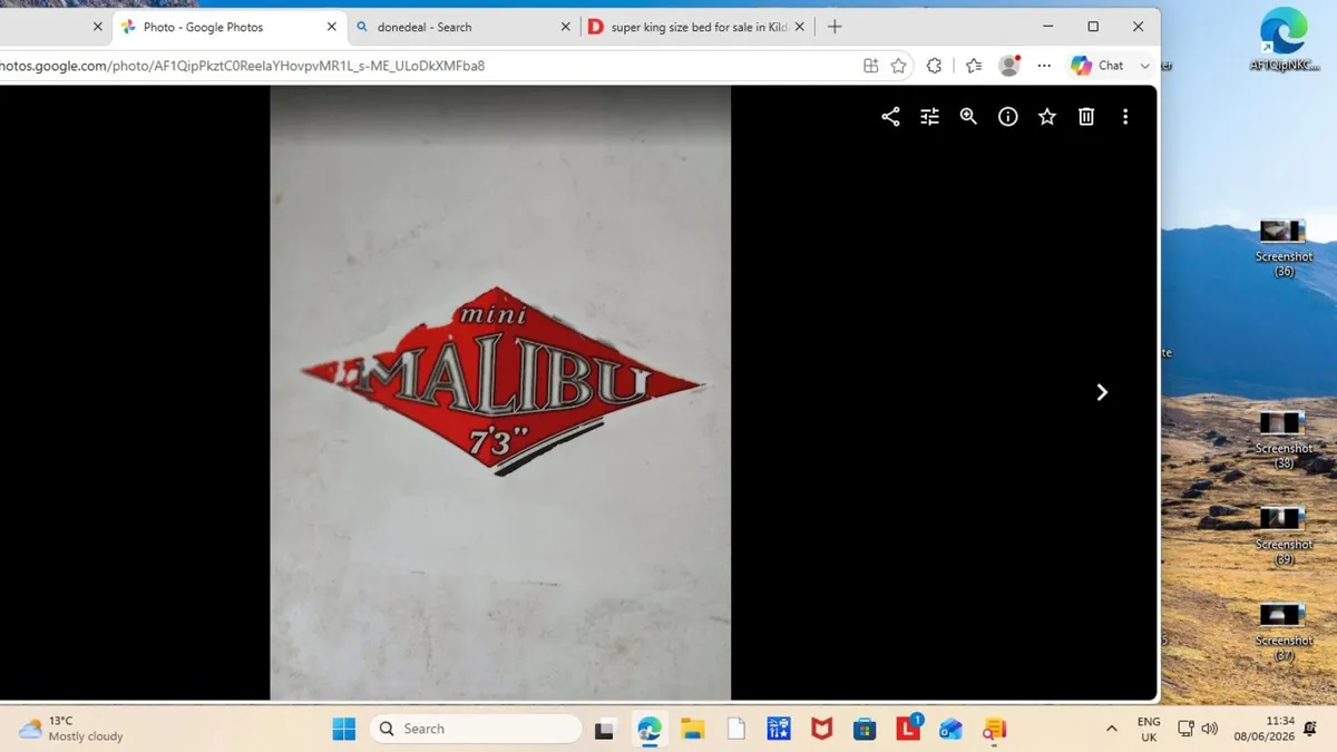 Malibu mini surf board - Image 1
