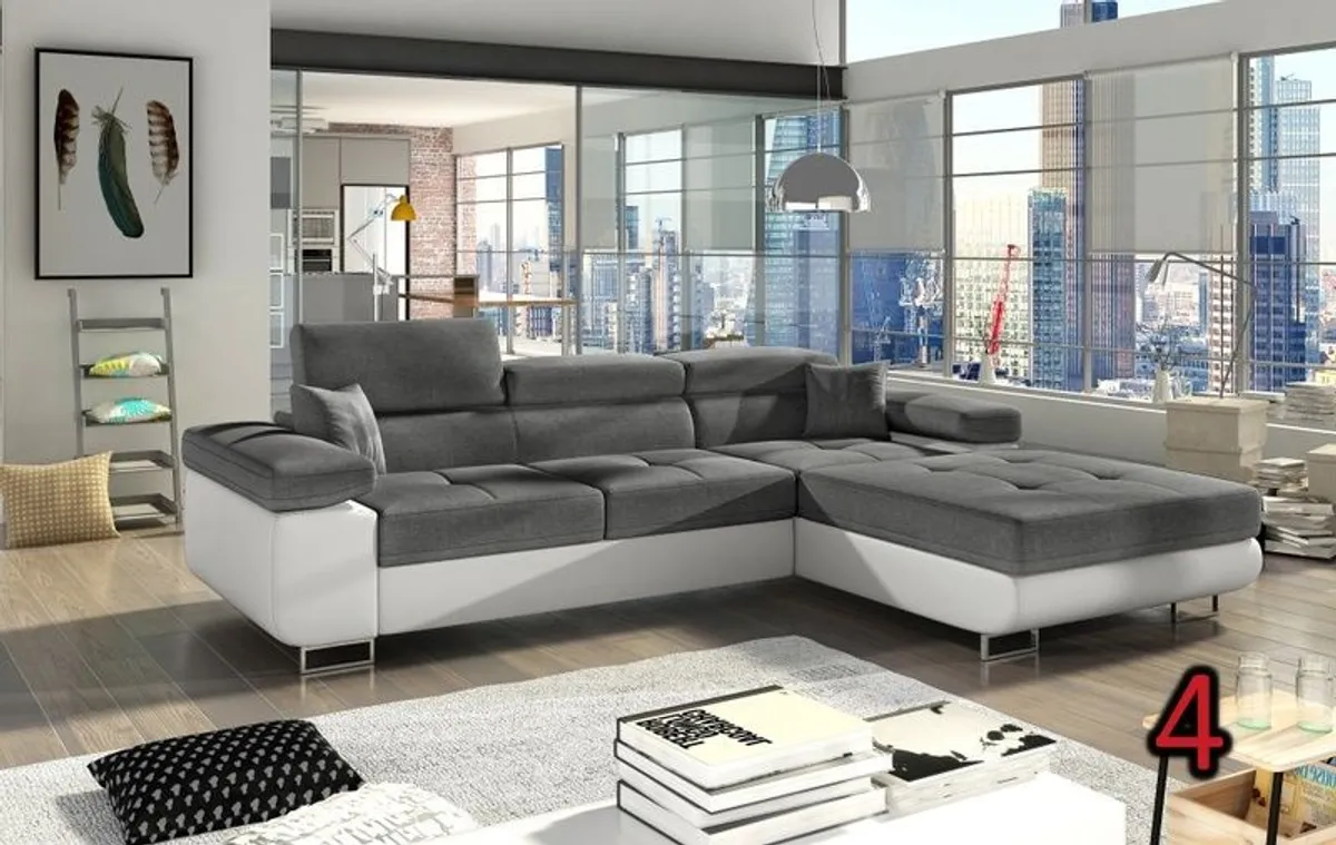 Corner sofa bed AMARANT   Free delivery - Image 3