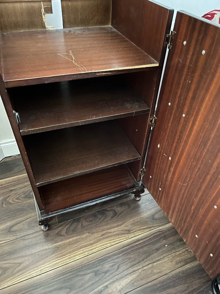 Record Player Vintage Cabinet - Hinged Top - Image 3