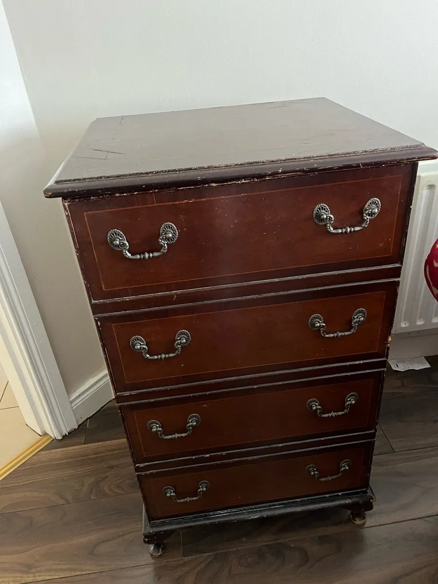Record Player Vintage Cabinet - Hinged Top - Image 2
