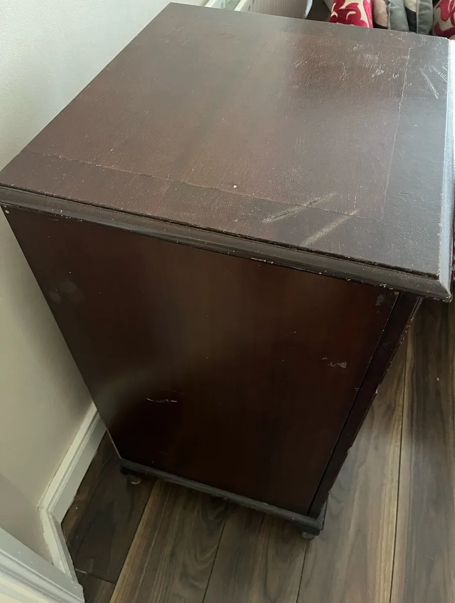 Record Player Vintage Cabinet - Hinged Top - Image 4