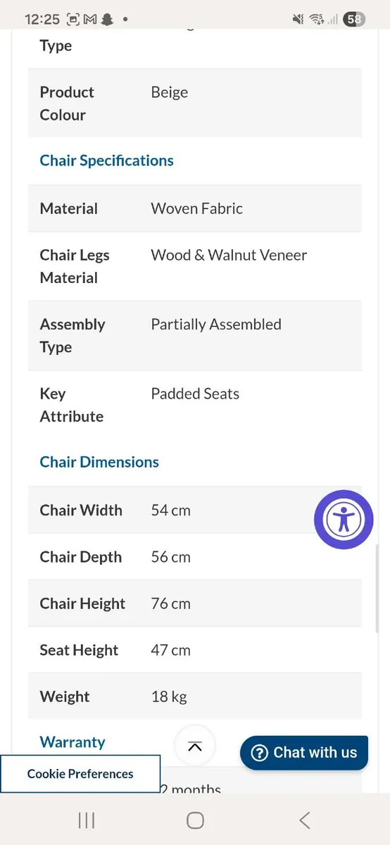4 brand new Dining chairs - Image 2