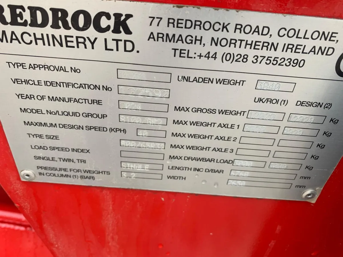 REDROCK 1800 VAC TANKER, 2024 - Image 3