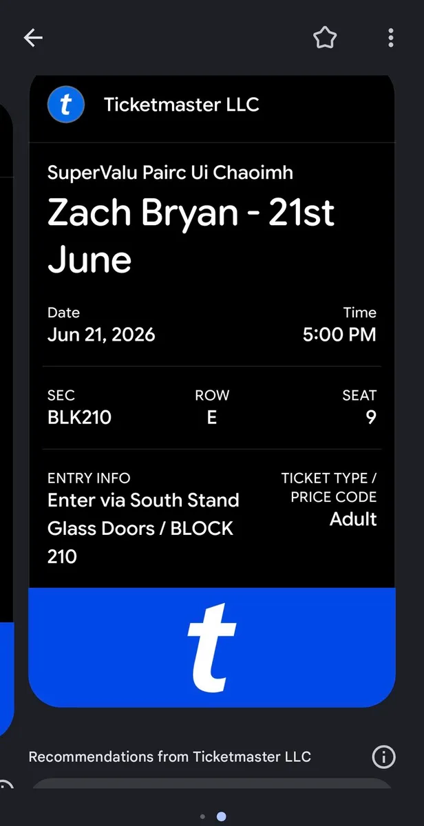 Zach Bryan 21st cork