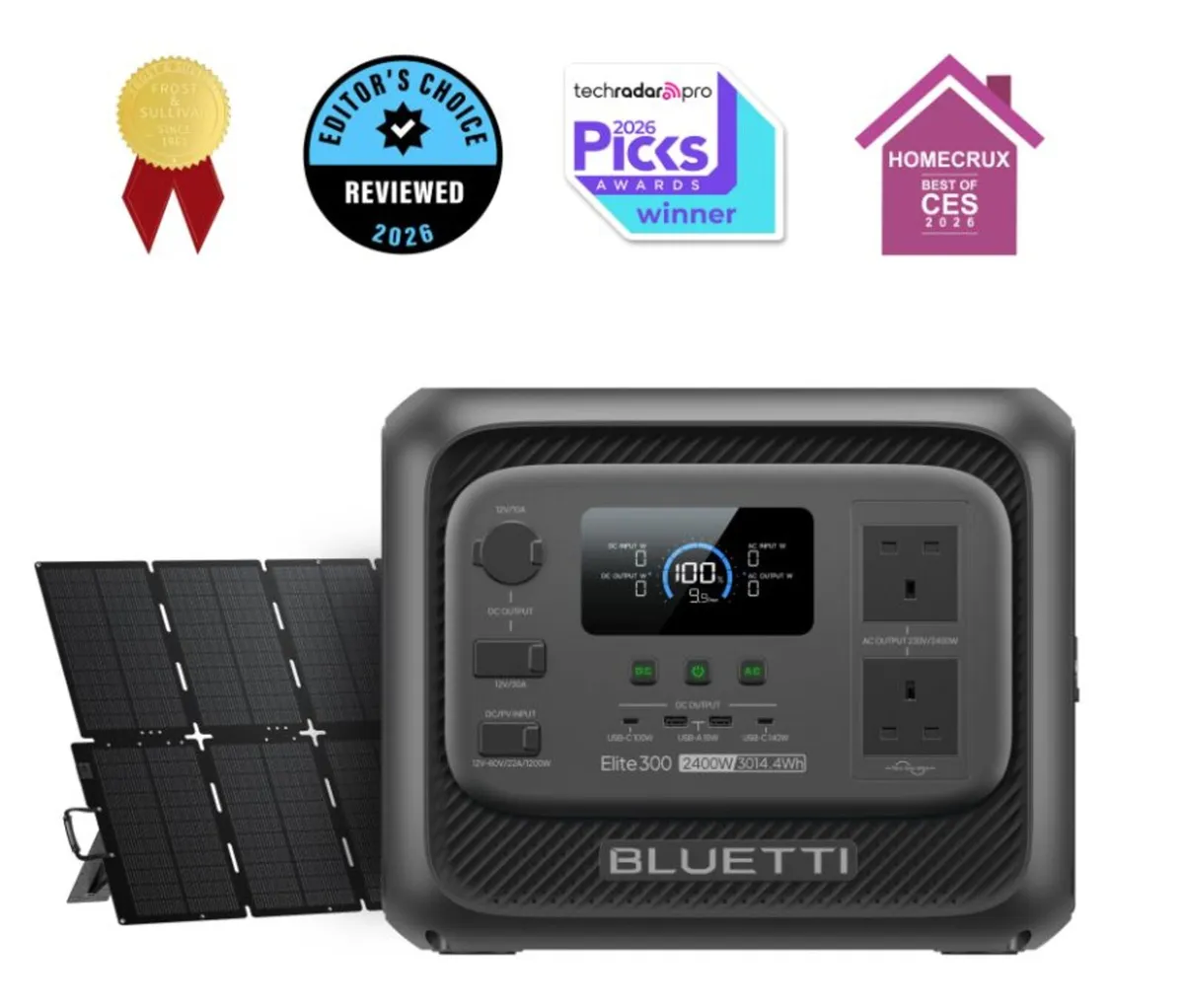 BLUETTI Elite 300 Power Station (3kWh) + Solar500W - Image 1
