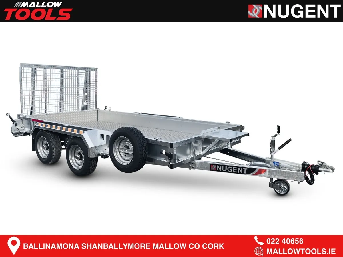 Nugent 12' 3'' x 6' 1''  Plant Trailer (3500kg)