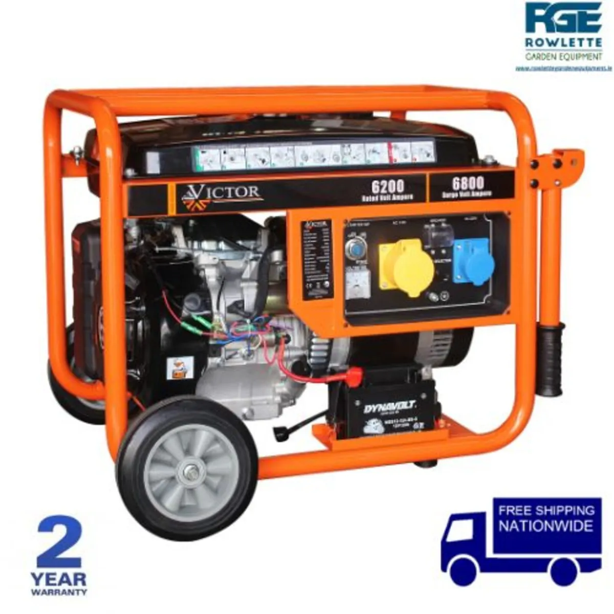 Victor Petrol Powered Generator (6.8KVA) - Image 1