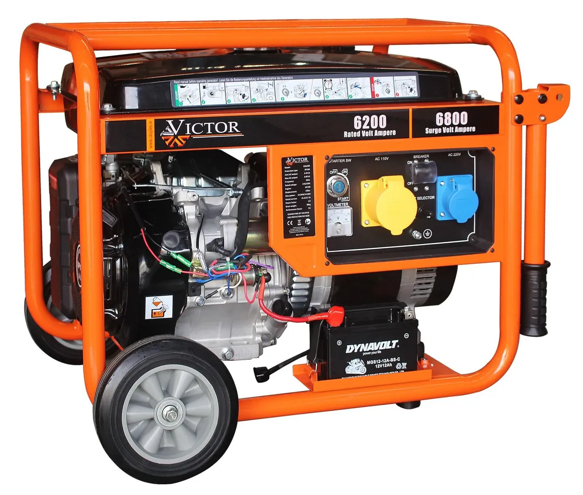 Victor Petrol Powered Generator (6.8KVA) - Image 2