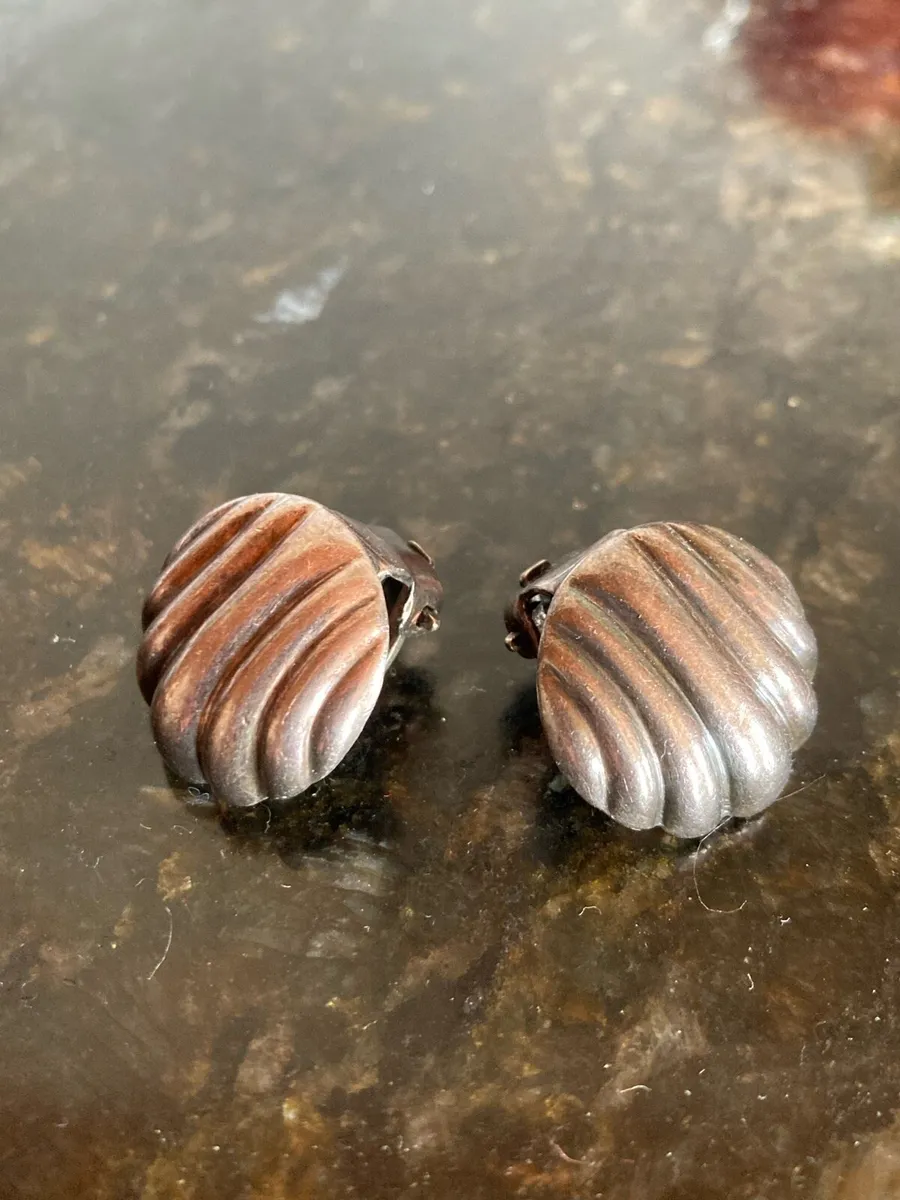 Sterling Silver clip on earrings - Image 2