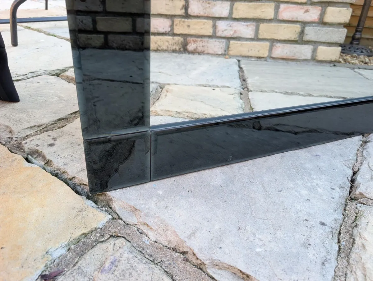 Black Glass Mirror - Image 2