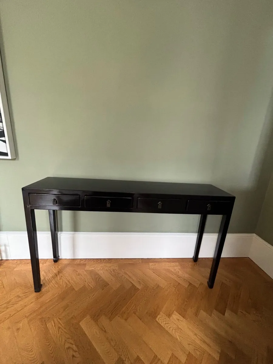 Mandarin Black Laquer Console Table - Image 3