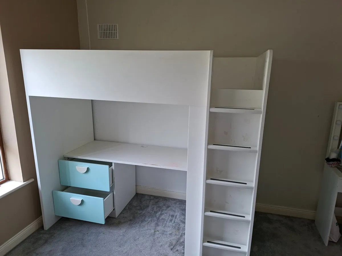 bunk bed with desk - Image 2