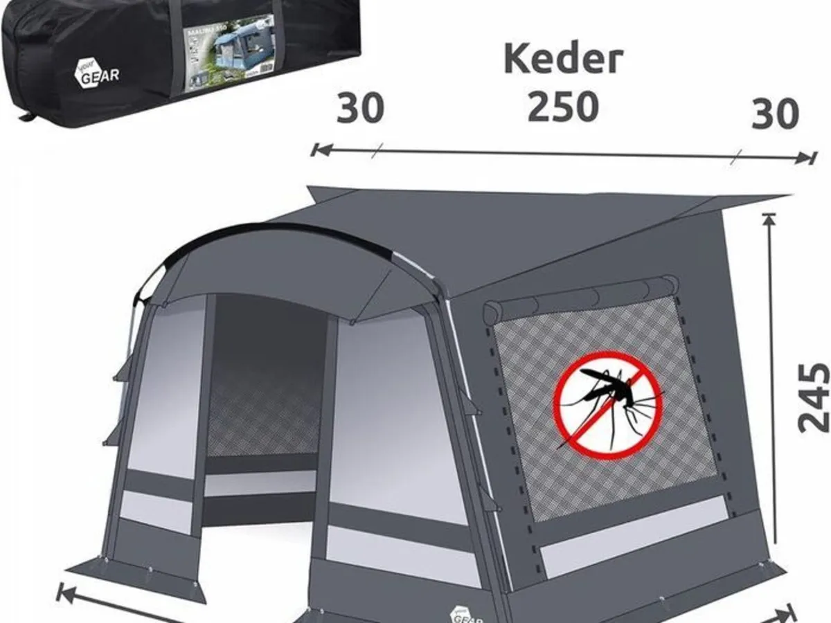 Lightweight Caravan Awning  Partial Awning 350 cm, - Image 4