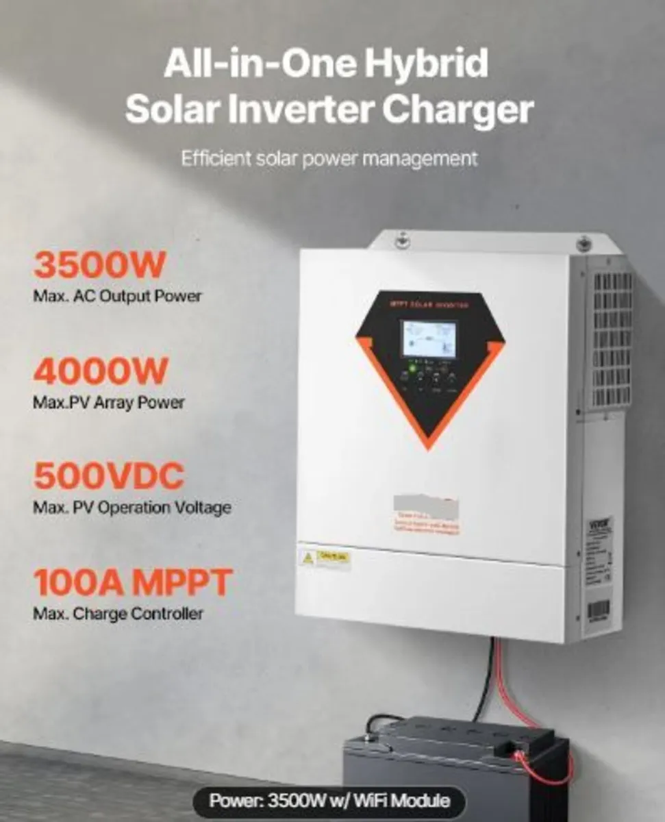 Hybrid Solar Inverter, 3500W - Image 2