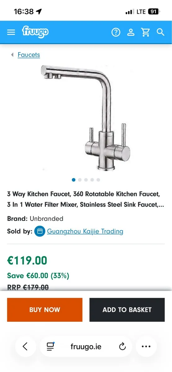 3 way kitchen mixer with integrated filtration - Image 4