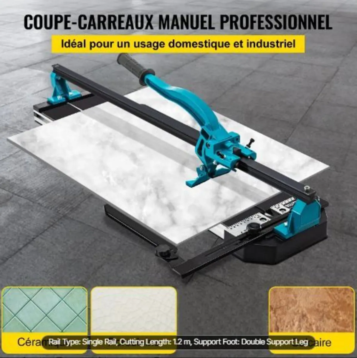 47 Inch Tile Cutter Single Rail - Image 1