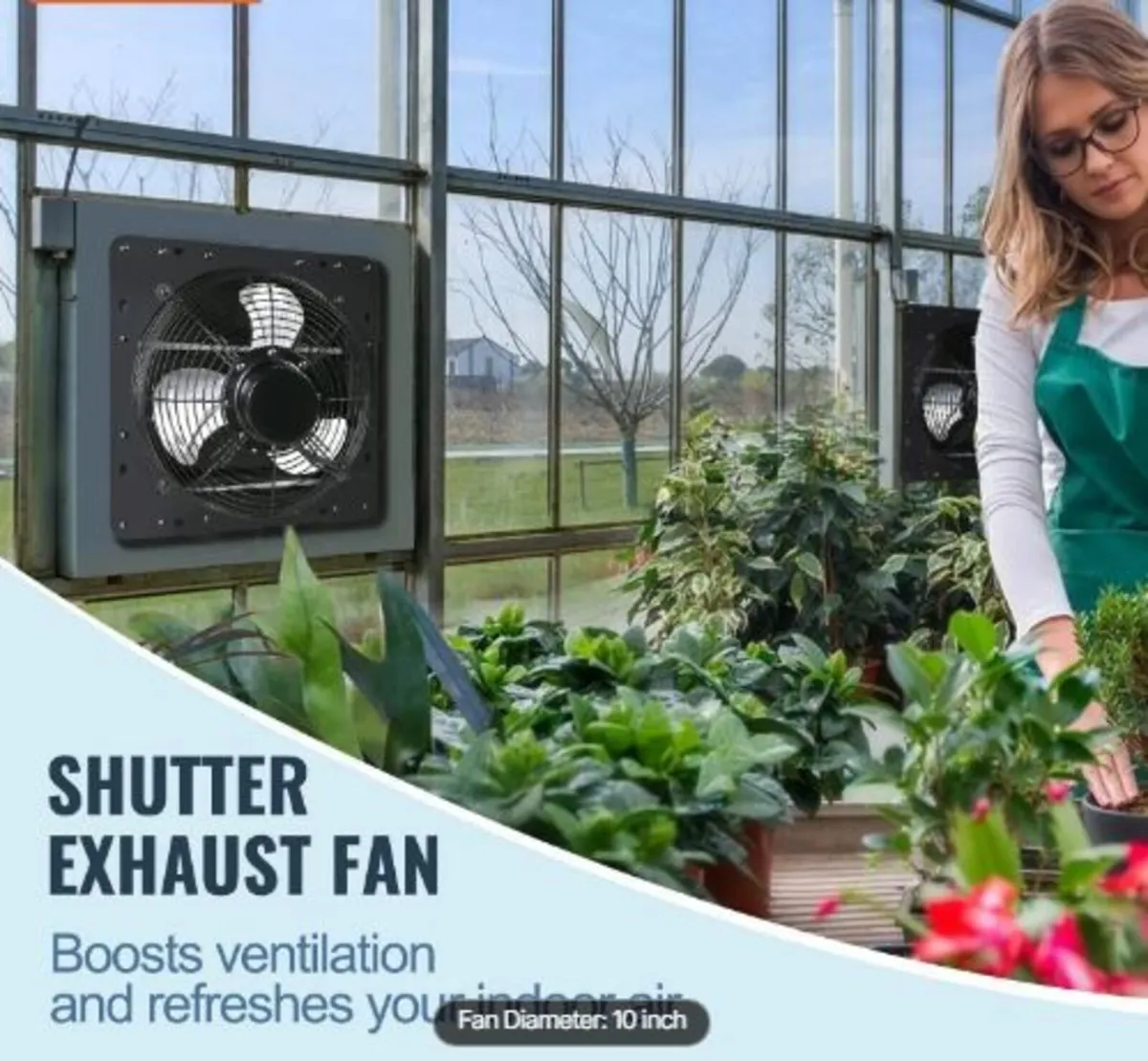 Shutter Exhaust Fan, 254mm - Image 3
