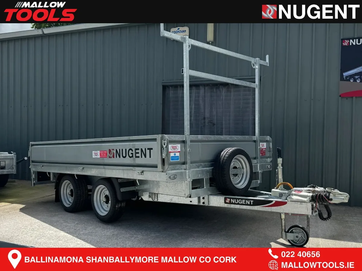 Nugent Flatbed  10ft x 6ft Twin Axle  3500kg