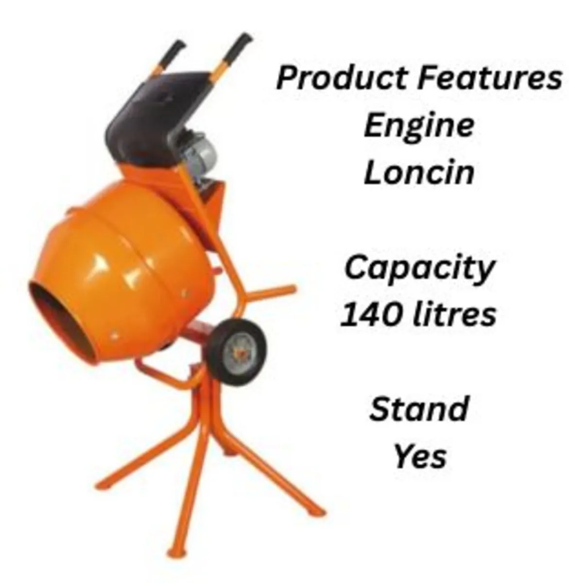 VICTOR Petrol Mixer PCM150 with Loncin Engine - Image 3