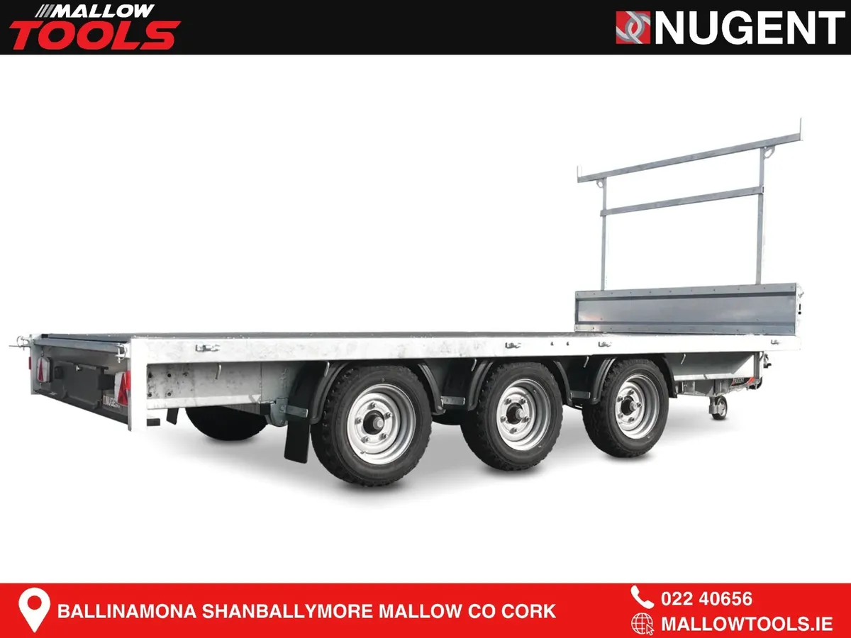 Nugent Flatbed  14ft 1'' x 6ft 7''  Tri Axle3500kg