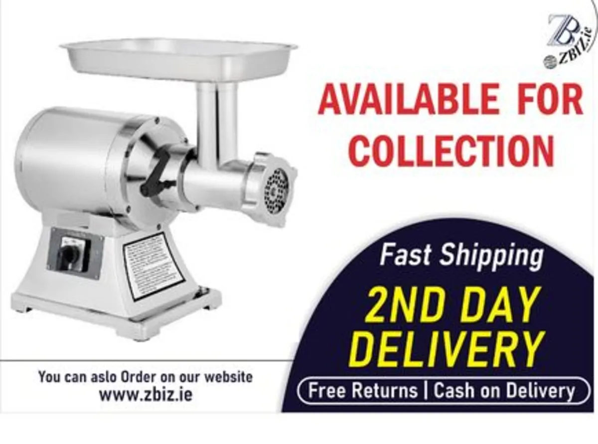 Electric Meat Grinder 1100W Stainless Steel Mincer - Image 1