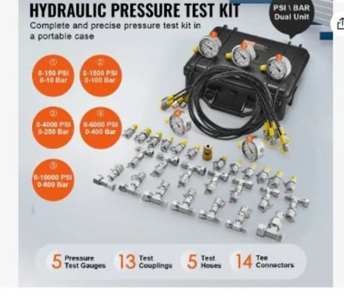 Hydraulic Pressure Test Kit - Image 1