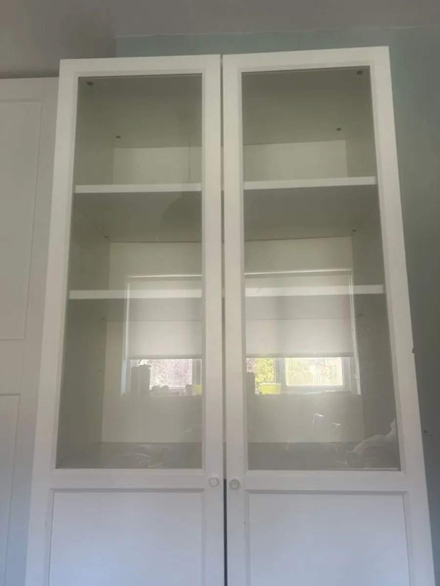 ikea Billy bookcase with panel/glass doors - Image 3