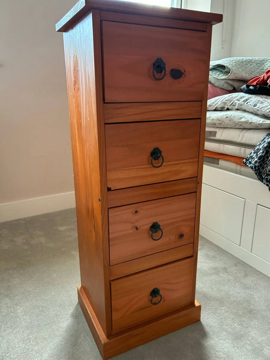 Tall wooden storage with drawers - Image 2