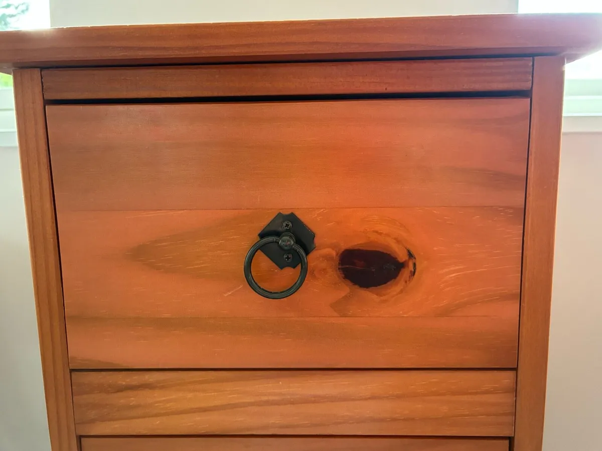 Tall wooden storage with drawers - Image 3