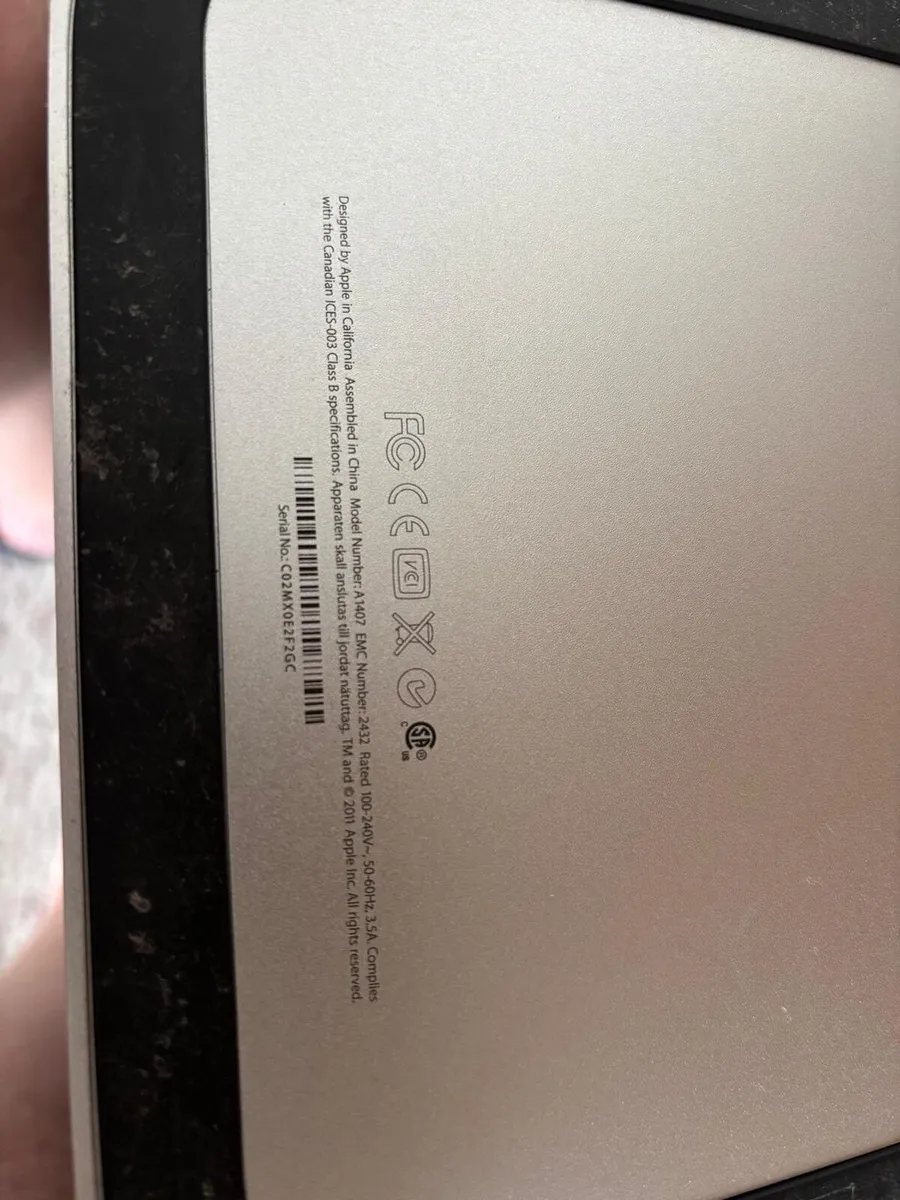 Apple Thunderbolt Display 27inch A1407 - Image 2