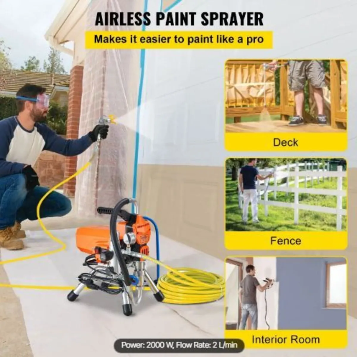 Airless Wall Paint Spray Gun with high pressure - Image 3