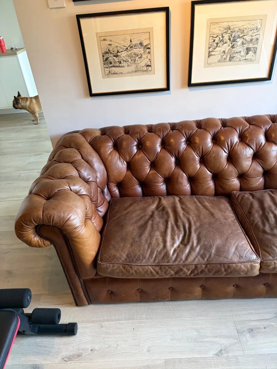 Chesterfield Leather sofa - Image 1