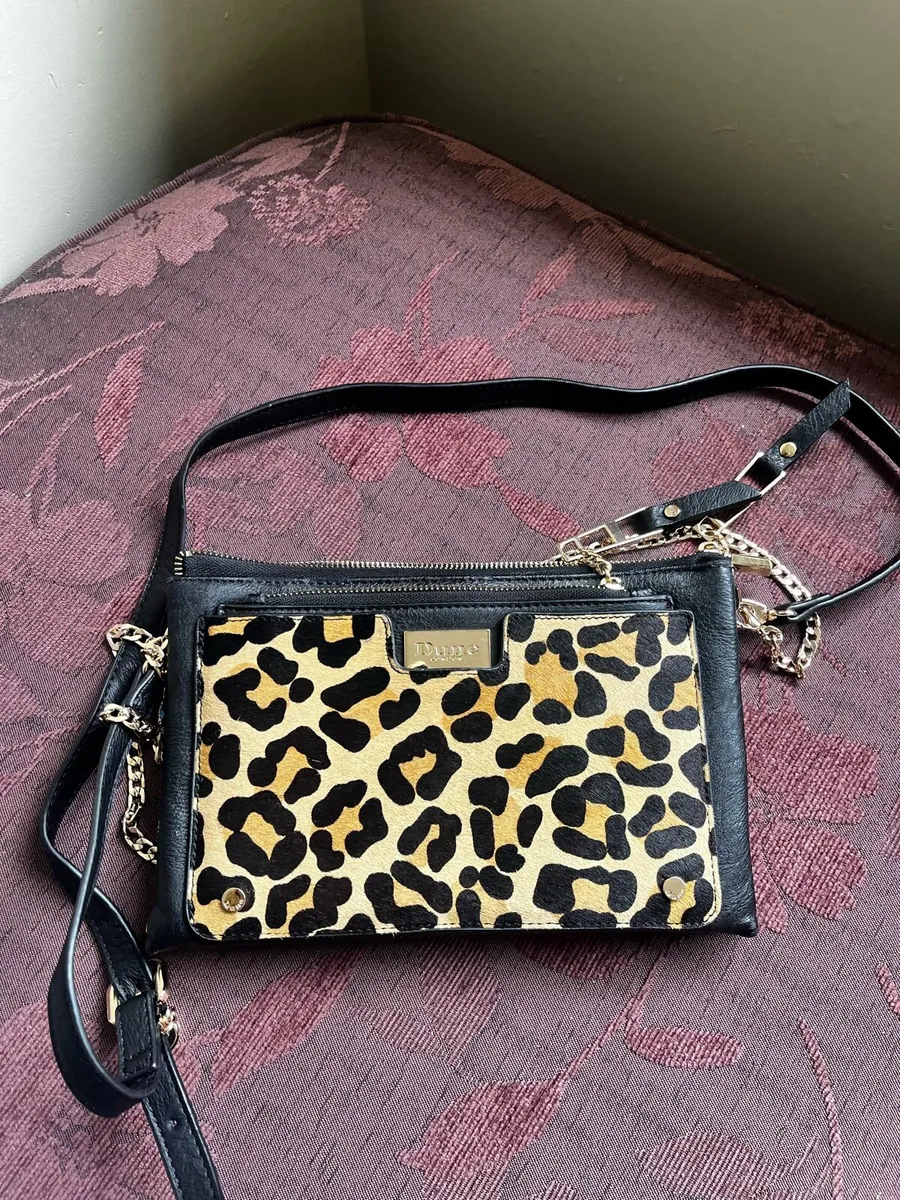 Dune leopard print black bag - Image 1