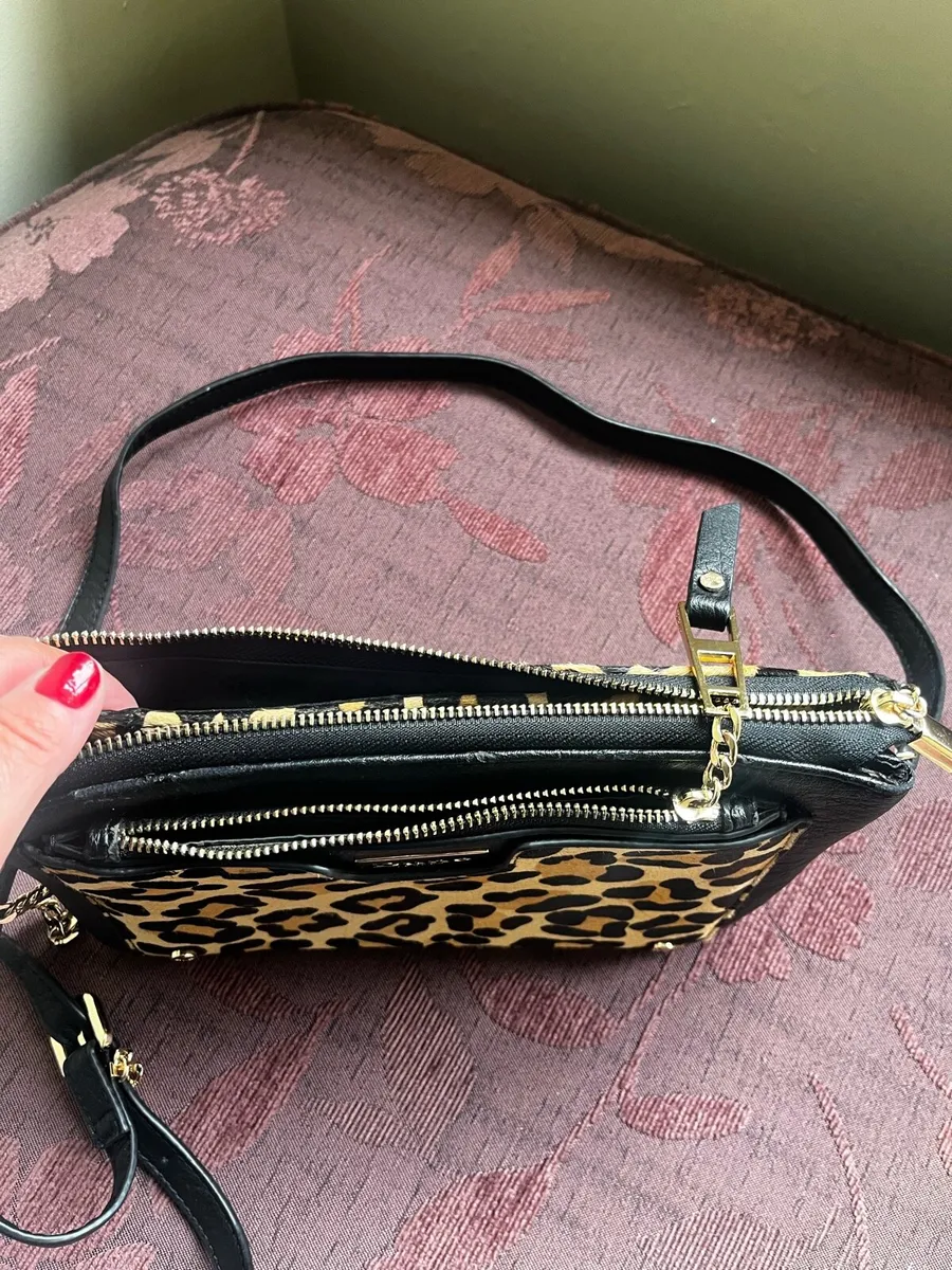Dune leopard print black bag - Image 3