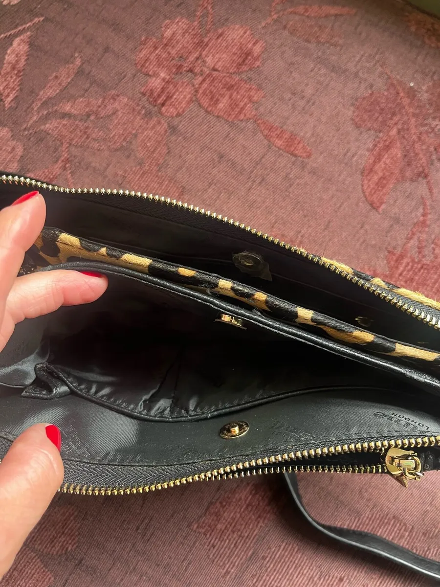 Dune leopard print black bag - Image 4