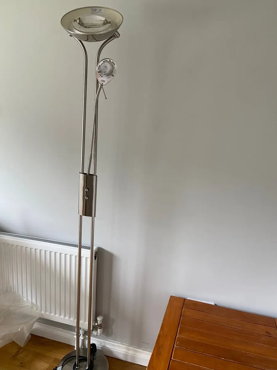 Modern Floor Lamp  Uplighter with Reading Light - Image 1