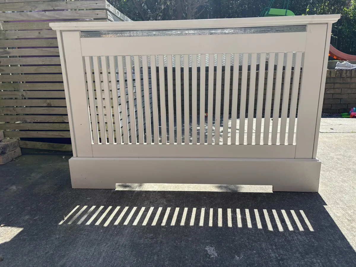 4 white Radiator covers for sale - Image 2
