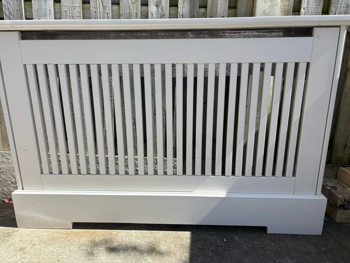 4 white Radiator covers for sale - Image 3