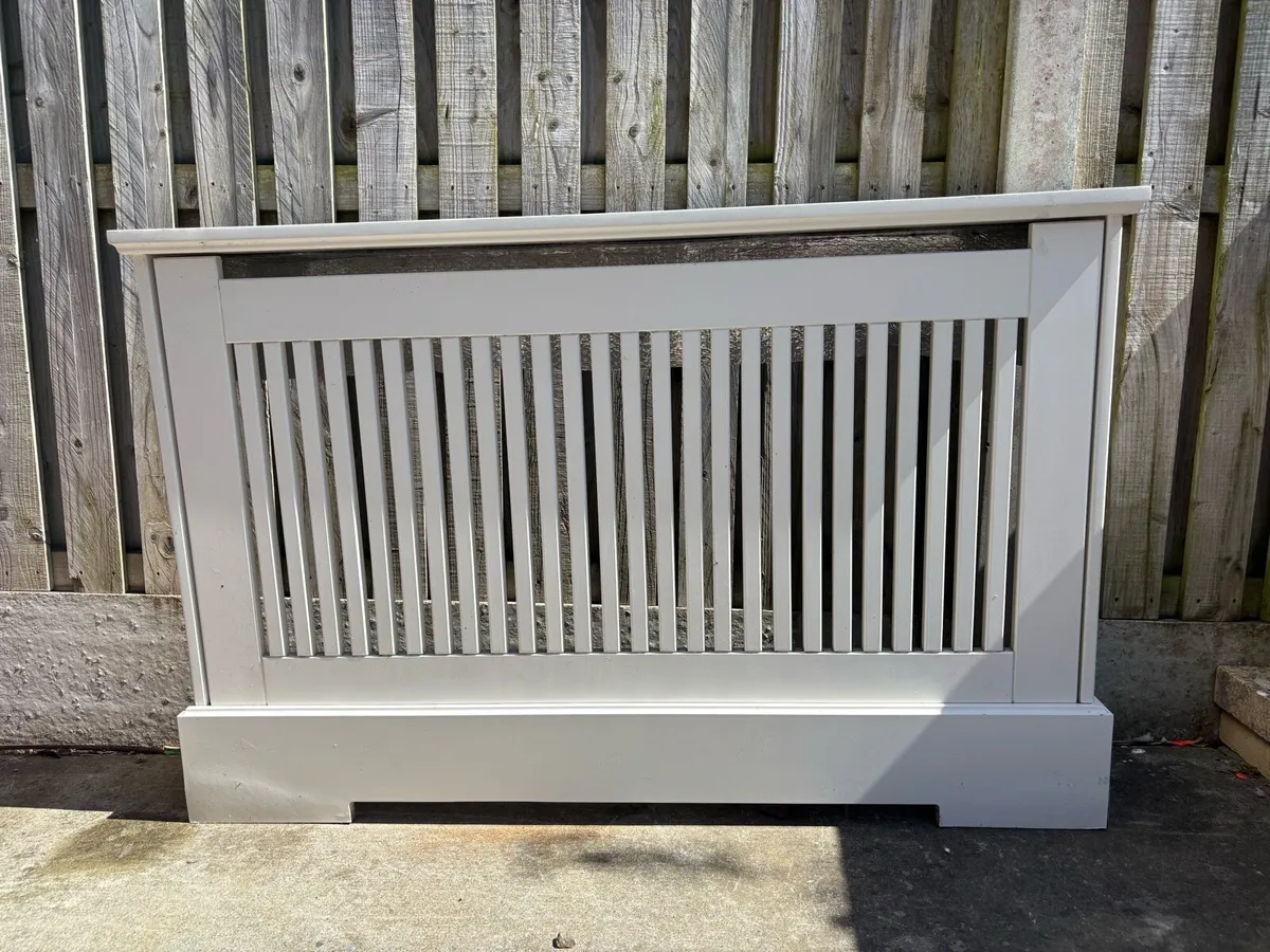 4 white Radiator covers for sale - Image 4
