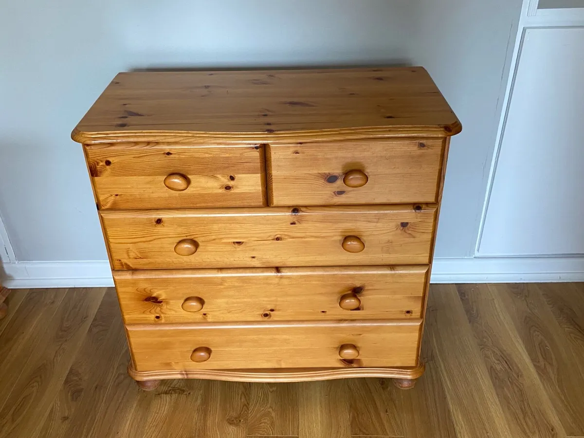 Solid Pine Chest of Drawers