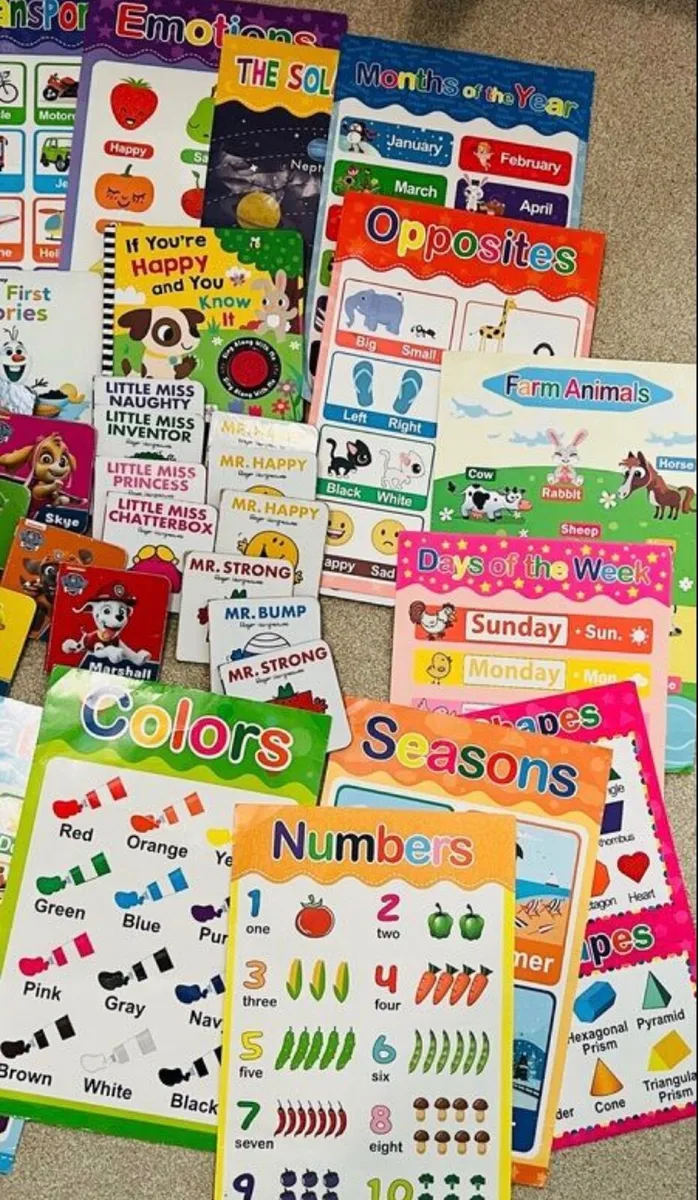 Educational Posters, Mr Men Books, Paw Patrol and - Image 1