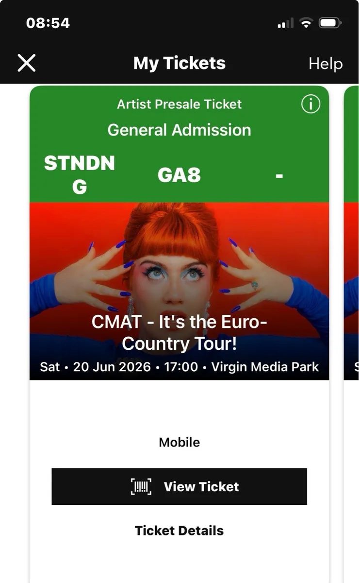 CMAT tickets