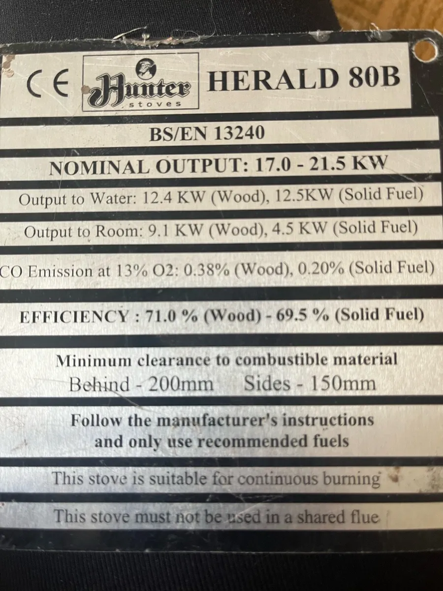 Stove hunter herald 80B - Image 4